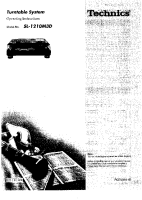 Technics - SL-1210_Mk3 - Owners manual 